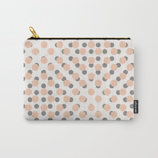 Black & Pink Polka Dots Carry-All Pouch