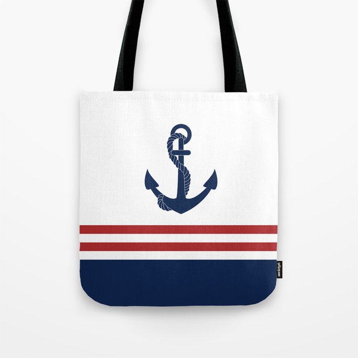 Anchor Nautical Tote Bag