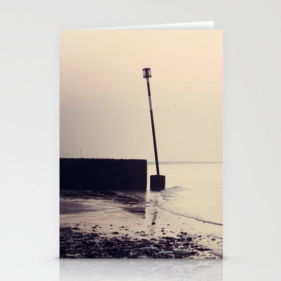 Golden Shoreline Stationery Cards