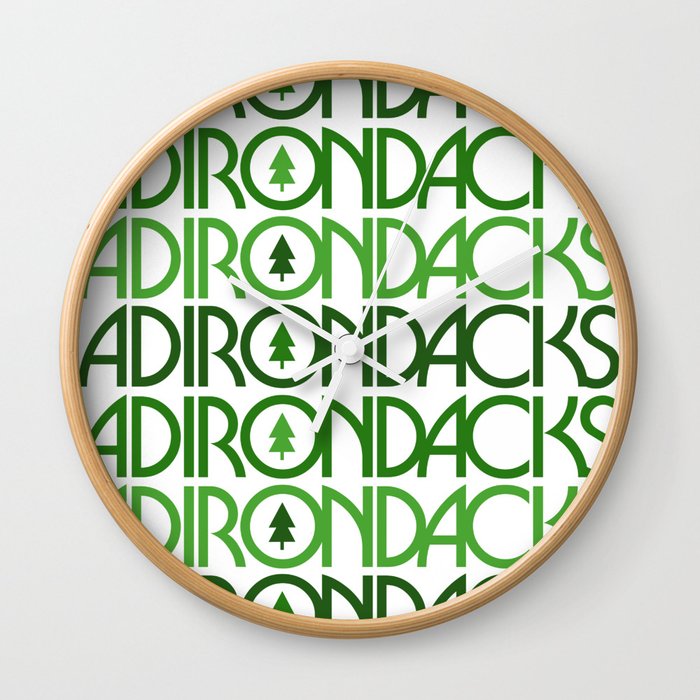 Adirondacks New York Wall Clock