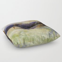 Charles Conder - Australian  Landscape Floor Pillow