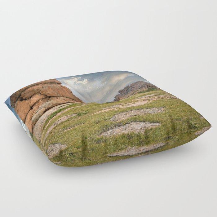 Bizarre Granite Monoliths of the Tarryall Mountains Floor Pillow