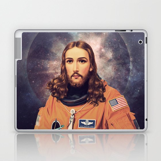 Jesus "Space Age" Christ - A Holy Astronaut Laptop & iPad Skin
