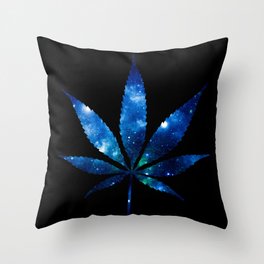 Weed High Times Ocean Blue Throw Pillow
