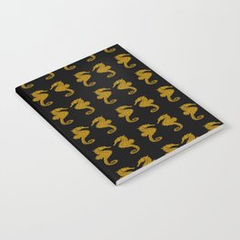 Symmetrical Seahorses Pattern Notebook