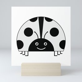 White Lady Beetle Mini Art Print