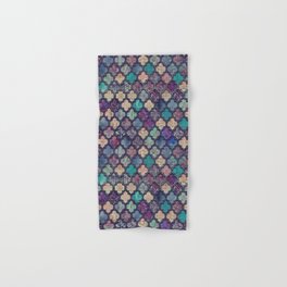 Moroccan Tile Design In Retro Colors Hand & Bath Towel