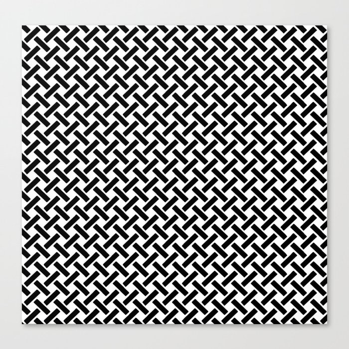 Basket Weave Pattern Inverted. Canvas Print