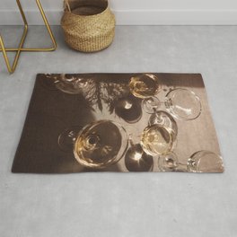 Fashion Drinks Rug | Cheers, Alcohol, Wine, Aesthetic, Drinks, Retro, Glasses, Party, Vintage, Painting 