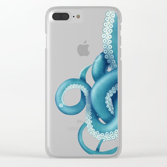 Octopus Dilemma Clear iPhone Case