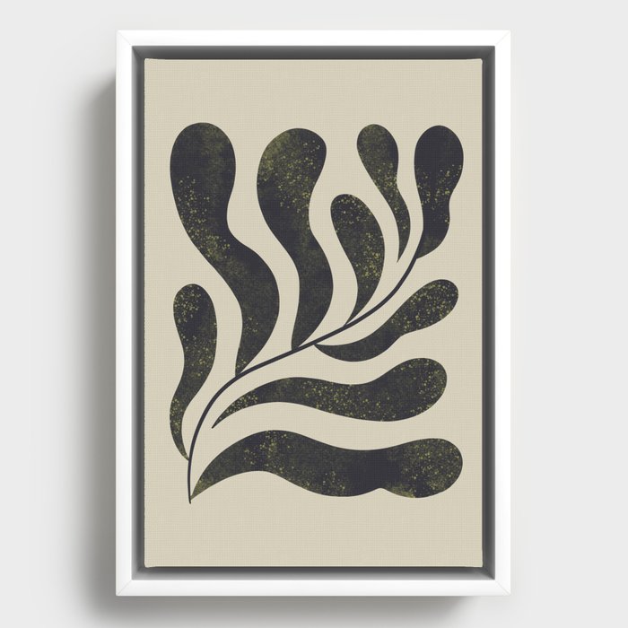 Abstract Plant No. 3 Framed Canvas