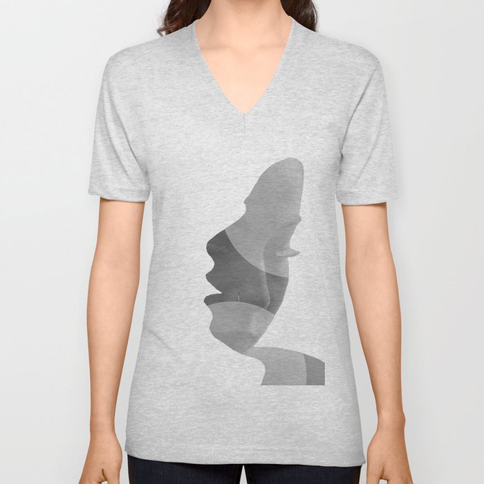 Two-Faced V Neck T Shirt