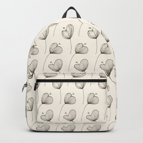 Delicate Floral Bright Pattern Backpack