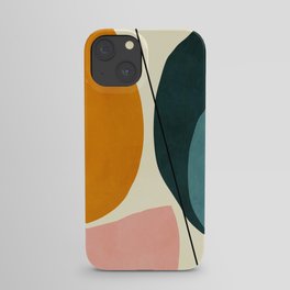 shapes geometric minimal painting abstract iPhone Case