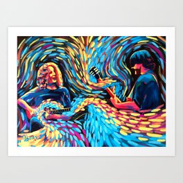 Mikey Houser and JB Art Print