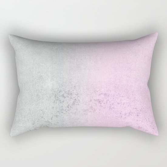 FADING CONCRETE PINK Rectangular Pillow