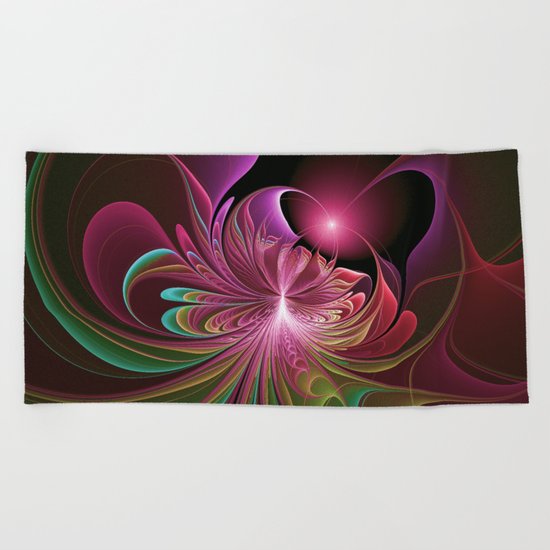 Bursting with Color Beach Towel
