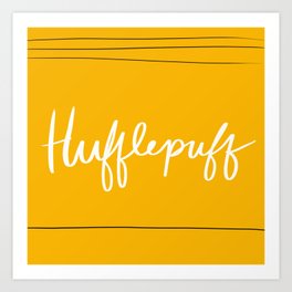 Hufflepuff Art Print