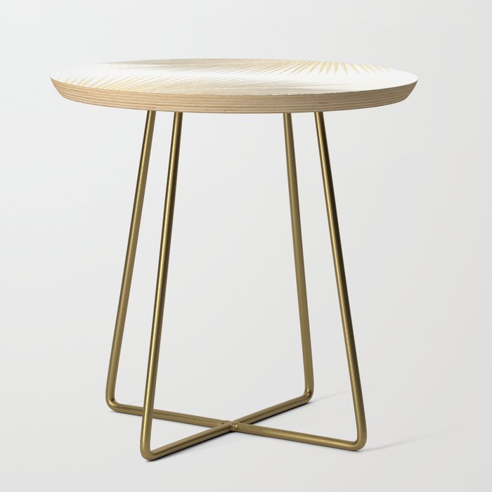 Palm leaf synchronicity - gold Side Table