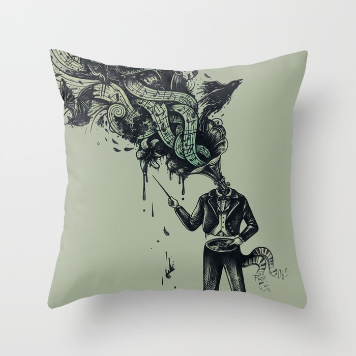 Decaying Sound of The Terror Throw Pillow