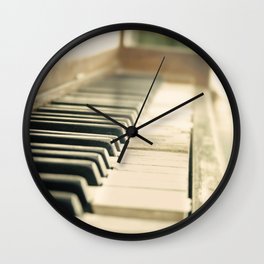 Tickling The Ivories Wall Clock