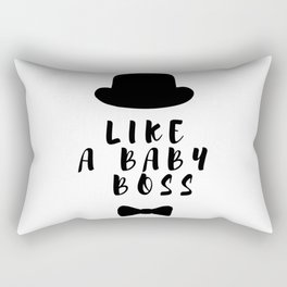 Like a Baby Boss x Bow x Tie Rectangular Pillow