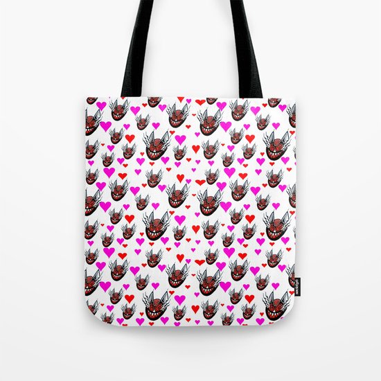 Sneaky Cat Face Tote Bag