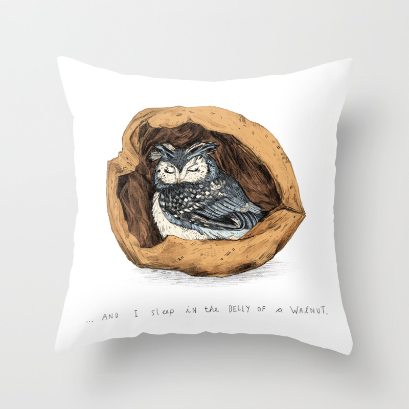 Belly Of A Walnut Throw Pillow By Sandradieckmann Society6