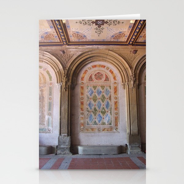 NYC Central Park at Bethesda Terrace Stationery Cards