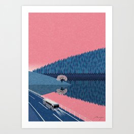 Lake in the Morning (2015) Art Print