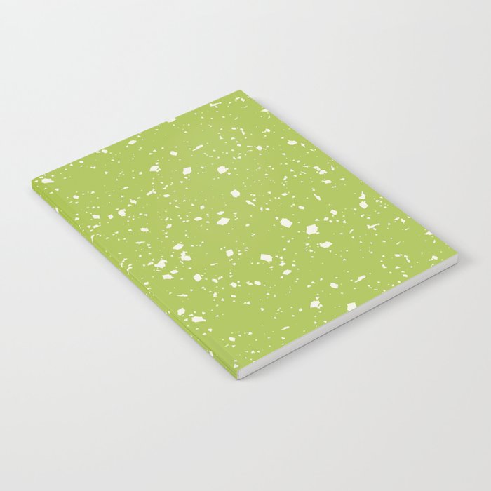 Light Green Terrazzo Seamless Pattern Notebook