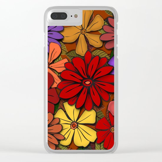 Flower Power #2 Clear iPhone Case