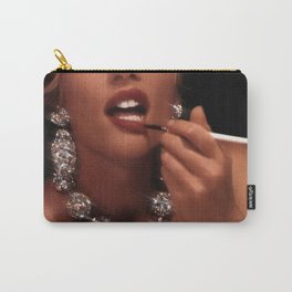 Finish touch Carry-All Pouch | Retro, Aesthetic, Woman, Lips, Dark, Weekend, Face, Diamond, Sexy, Shine 