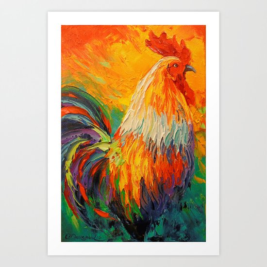 Rooster Art Print