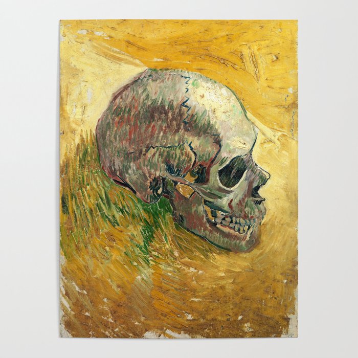 Van Gogh Skull Painting Poster