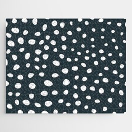 Dots - Blue & white Jigsaw Puzzle