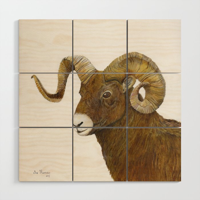 Ram Wood Wall Art