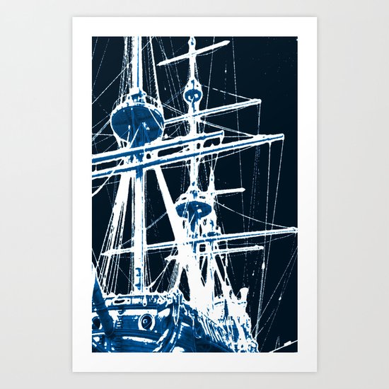 Light's storm Art Print