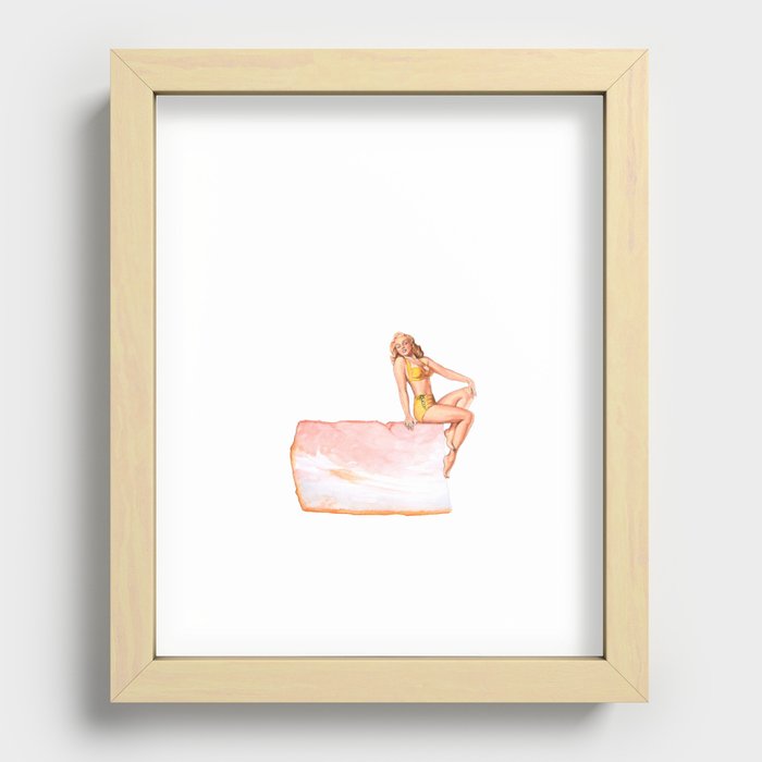 Hickory Smoked Recessed Framed Print