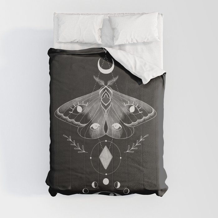 Metaphys Moth - Black Comforter