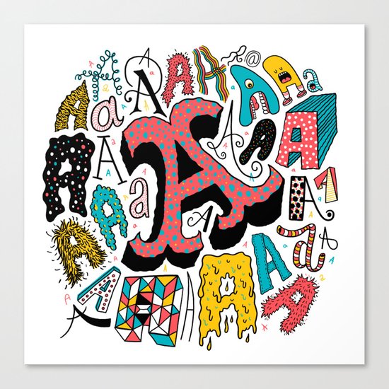 A's Canvas Print