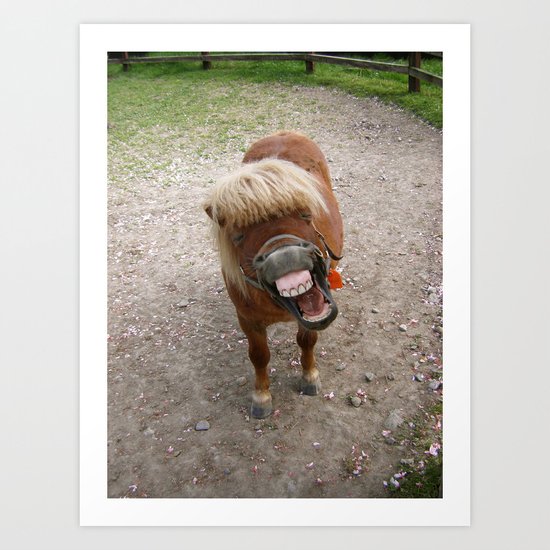 Why the long face? Art Print