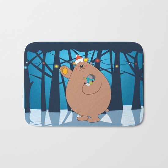 We wish you a Merry Christmas ! Bath Mat