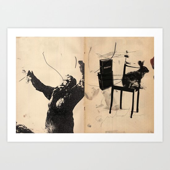 Meschugge with Marx, King Kong Kapital 4 Art Print