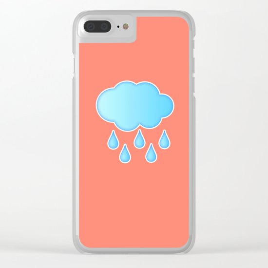 My Rainy Cloud Clear iPhone Case