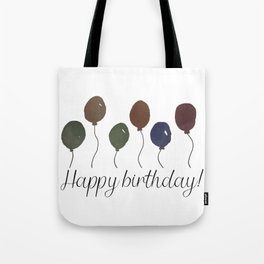 Happy Birthday Balloons Tote Bag