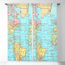 Map of the World Blackout Curtain