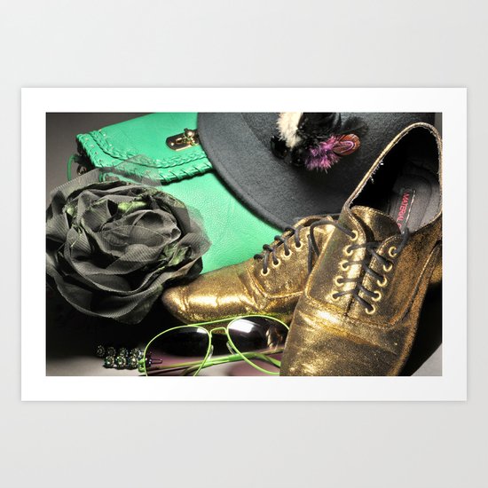 Shoe ad composition 4 Art Print