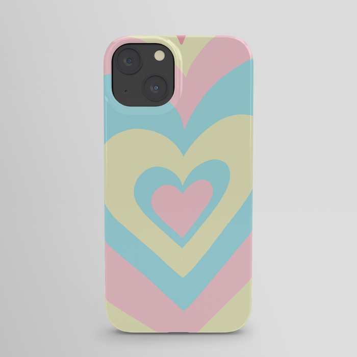 Love Power - Yellow blue pink iPhone Case