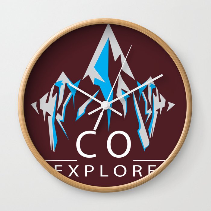 Explore Colorado Wall Clock